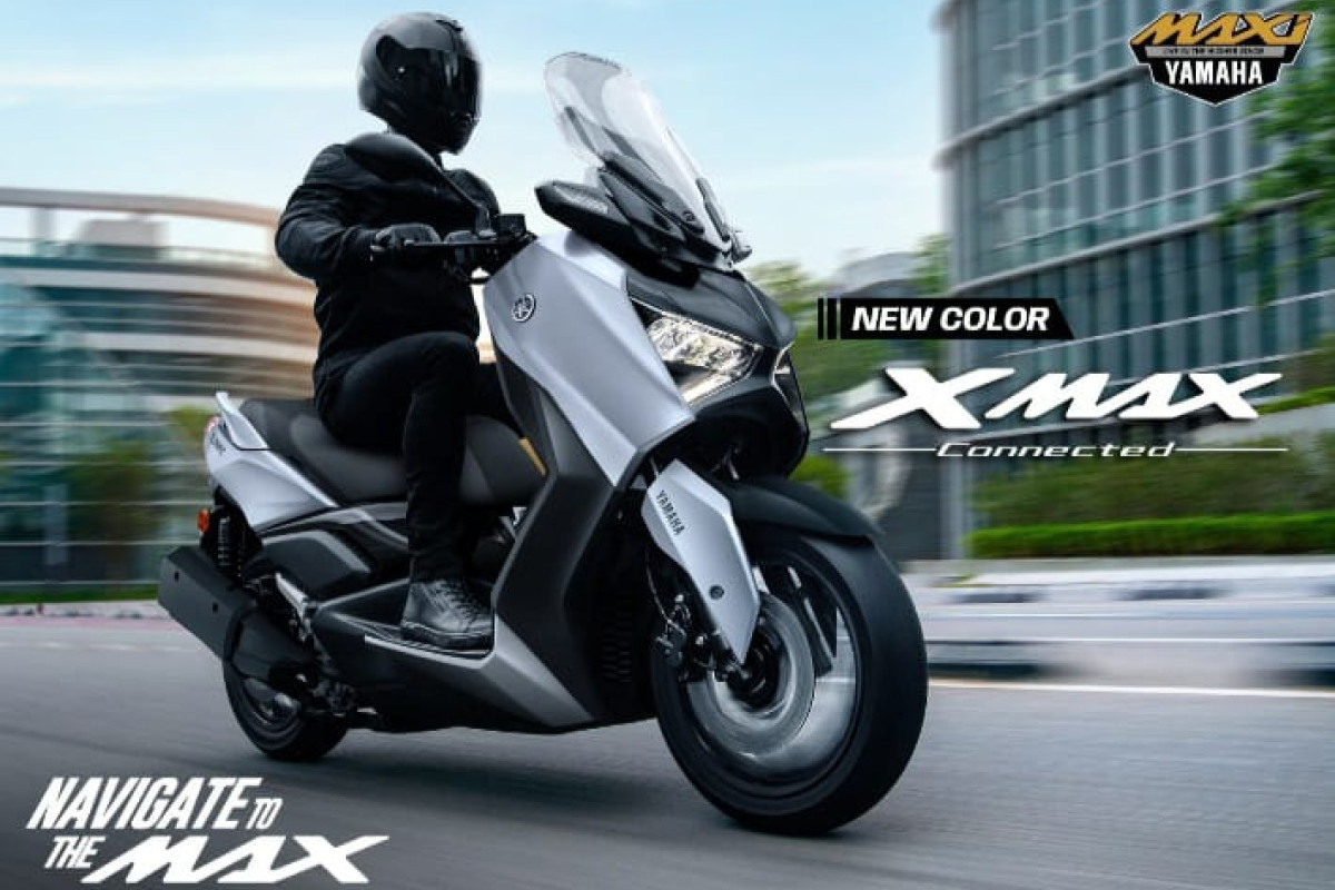 Tampil Makin Sporty, Yamaha Luncurkan Yamaha XMAX Connected Baru