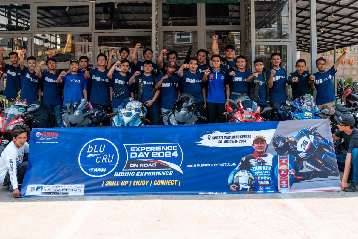 Serunya jajal Perdana R15 Connected di Sirkuit Gery Mang Bareng Pembalap Yamaha Racing Indonesia