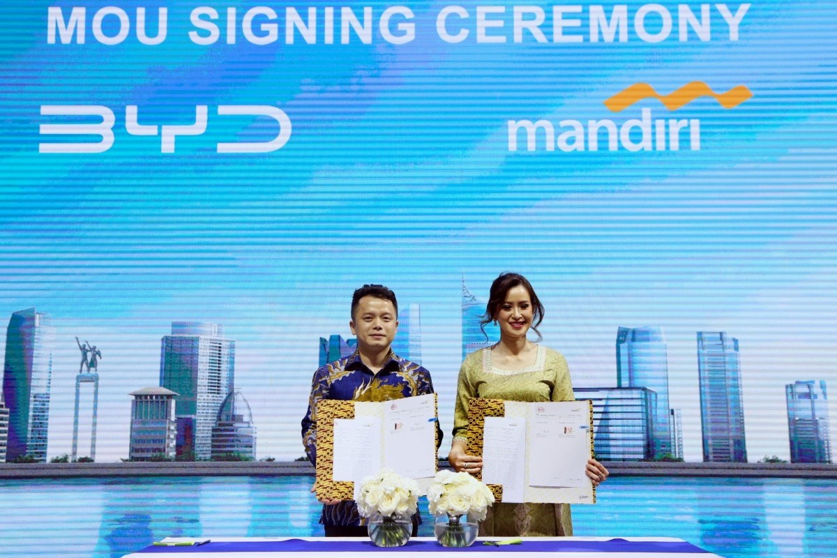 Bank Mandiri Jadi Mitra Resmi BYD Motor Indonesia Untuk Pembiayaan Kendaraan Listrik di Indonesia