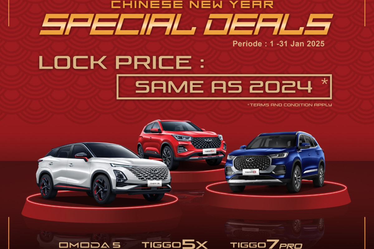 Tepis Kenaikan Pajak 12%, Chery Indonesia Hadirkan Program Chinese New Year Special Deals Selama Januari 2025