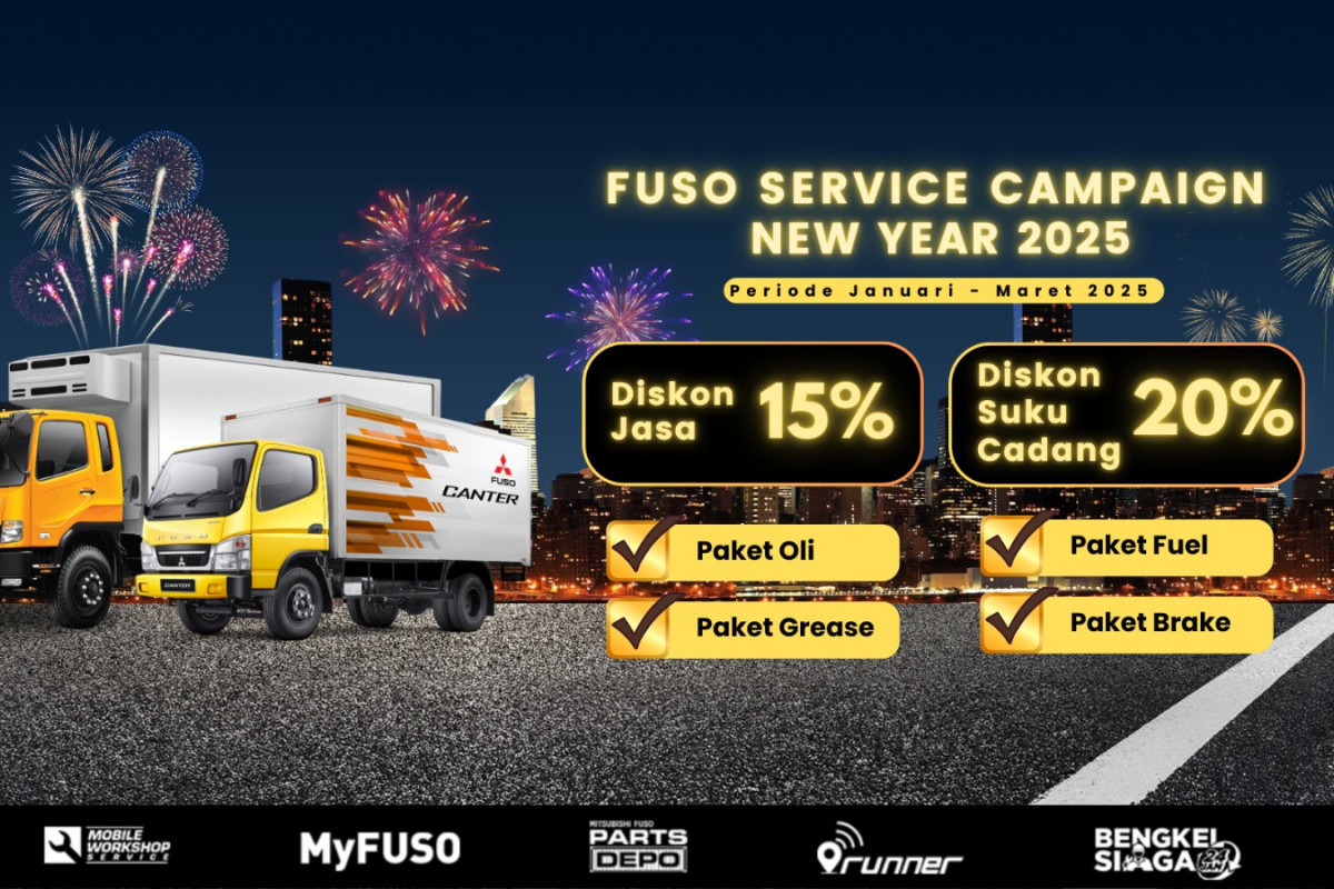 Membuka Tahun 2025, Mitsubishi Fuso Hadirkan Promo Spesial Perawatan Kendaraan Niaga