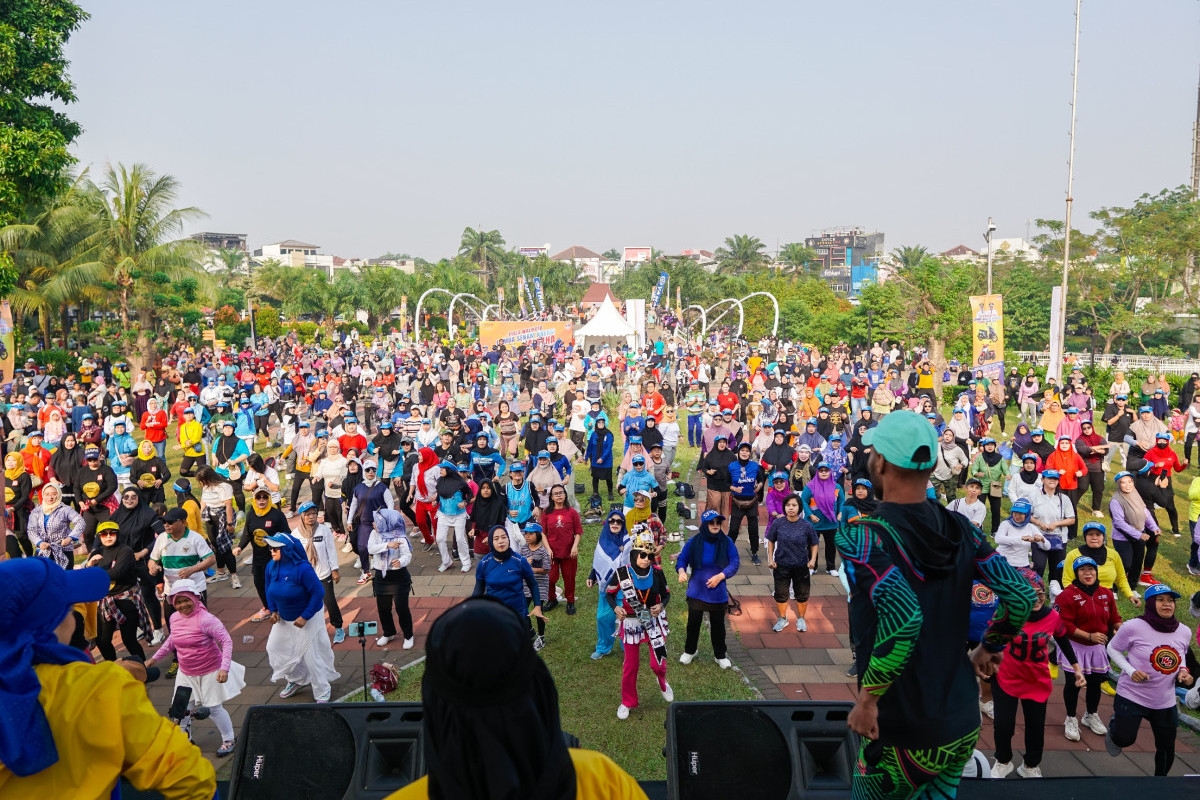 Pecah! Lomba Senam Kreasi  Yamaha Gear 125 Dibanjiri Ratusan Warga Depok