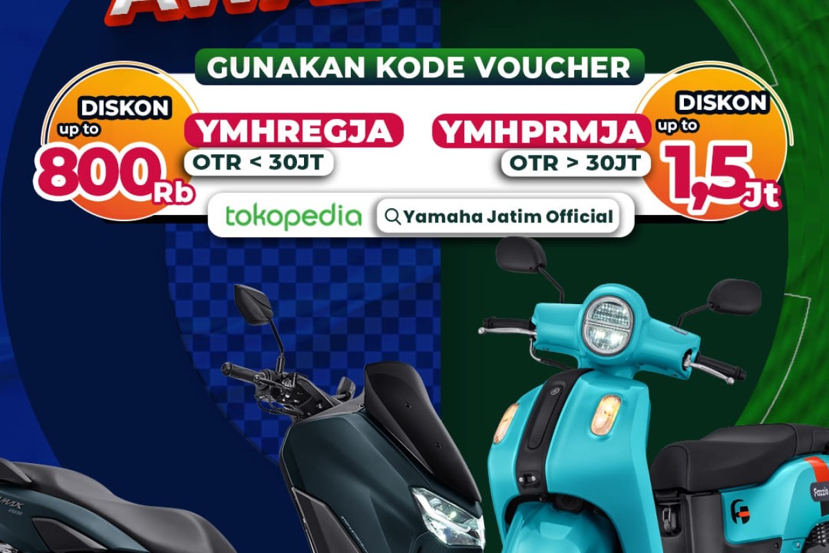 kabar Gembira Buat Kamu Yang Lagi Cari Motor Baru, Yamaha STSJ Berikan Diskon Awal Tahun di Tokopedia