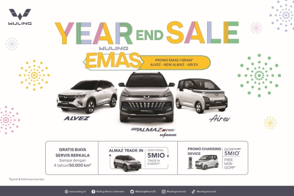 Jelang Akhir Tahun, Wuling Tawarkan Promo ‘Year End Sale’ 