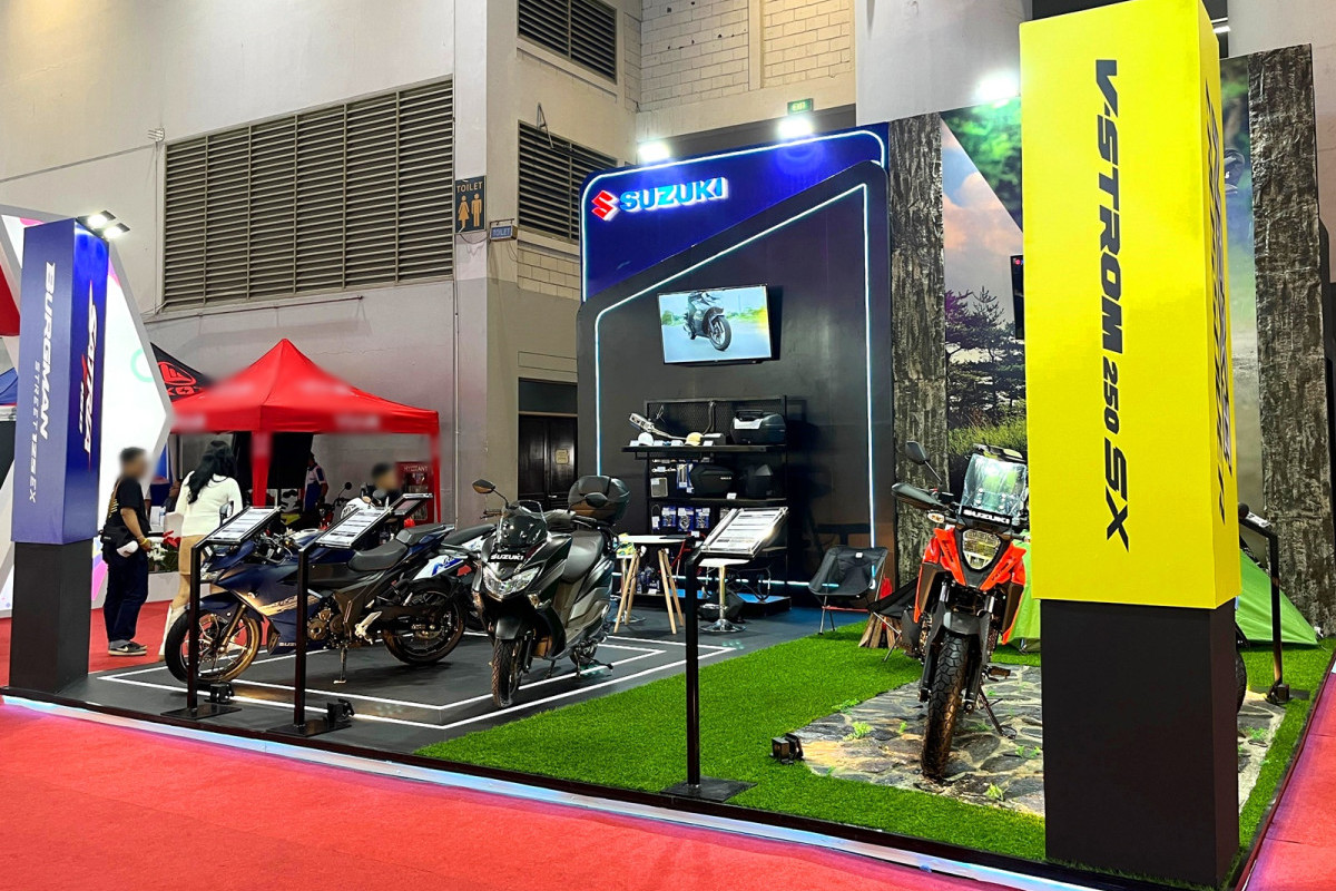 Kerennya Konsep Booth Sepeda Motor Suzuki di Pekan Raya Jakarta 2024