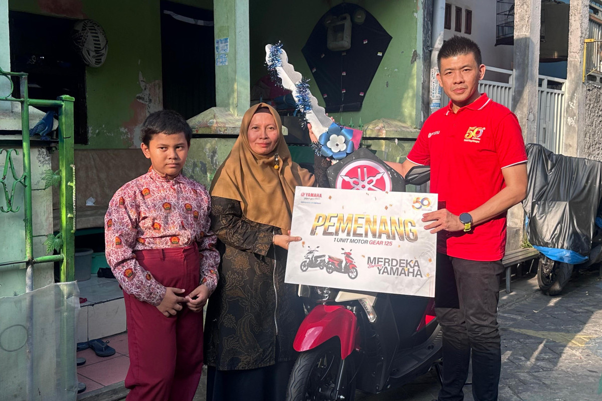 Dari Kampanye Merdeka Bareng Yamaha, Guru Asal Surabaya Dapatkan Yamaha GEAR 125